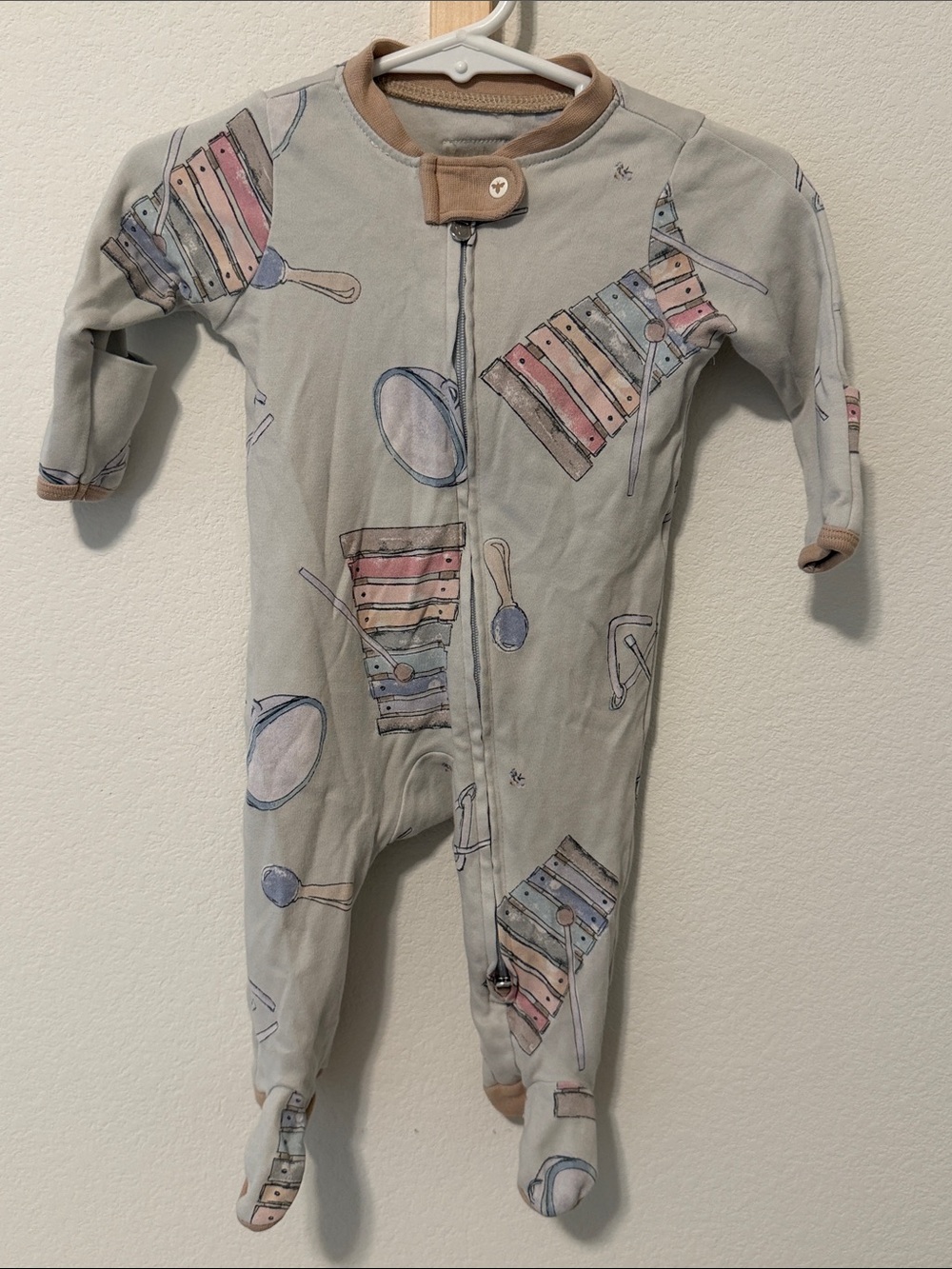 Burt's Bees Baby Boys Organicn Cotton Sleep & Play Footed Pajama Easy Zip 0-3m